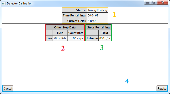 Lumic 1 - Detector Calibration Reading Screenshot